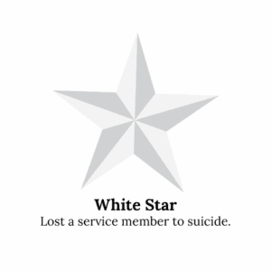 White star, service member loss to suicide.